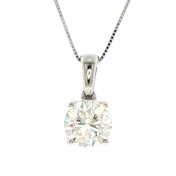 2ct Lab Grown Diamond Solitaire Pendant in 14K White Gold Bryan Jewelry Prattville, AL