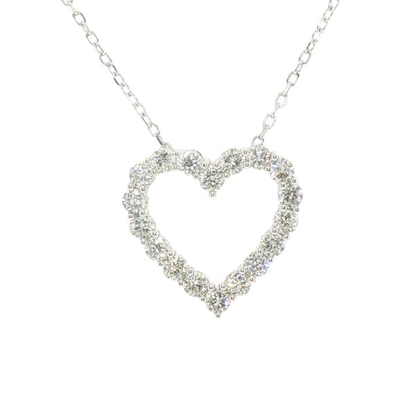 1ctw Lab Grown Diamond Heart Pendant in Sterling Silver Bryan Jewelry Prattville, AL