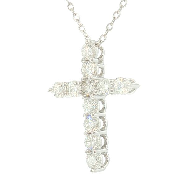 Brilliant Faith:1ctw Lab-Grown Diamond Cross Pendant Necklace Image 3 Bryan Jewelry Prattville, AL