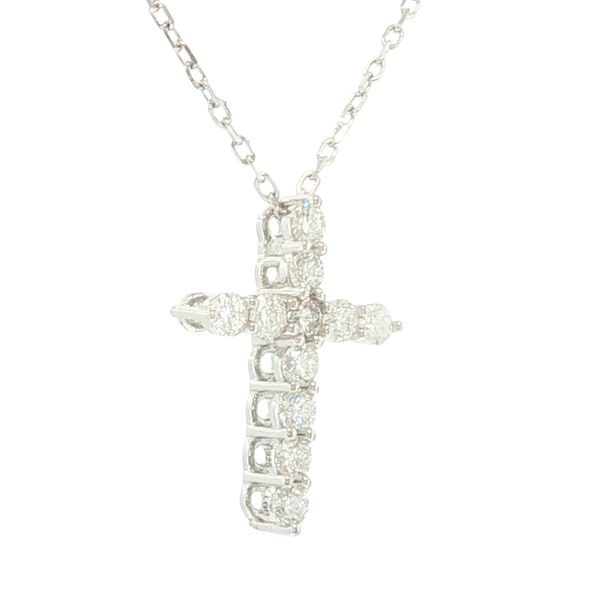 Brilliant Faith:1/2ctw Lab-Grown Diamond Cross Pendant Necklace Image 2 Bryan Jewelry Prattville, AL