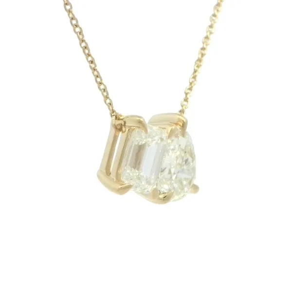 Toi et Moi Lab grown 2ctw diamond necklace-14ky Image 2 Bryan Jewelry Prattville, AL