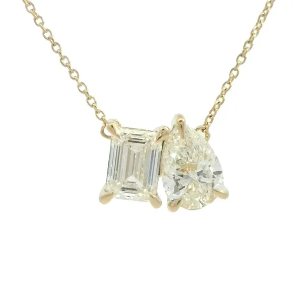Toi et Moi Lab grown 2ctw diamond necklace-14ky Bryan Jewelry Prattville, AL