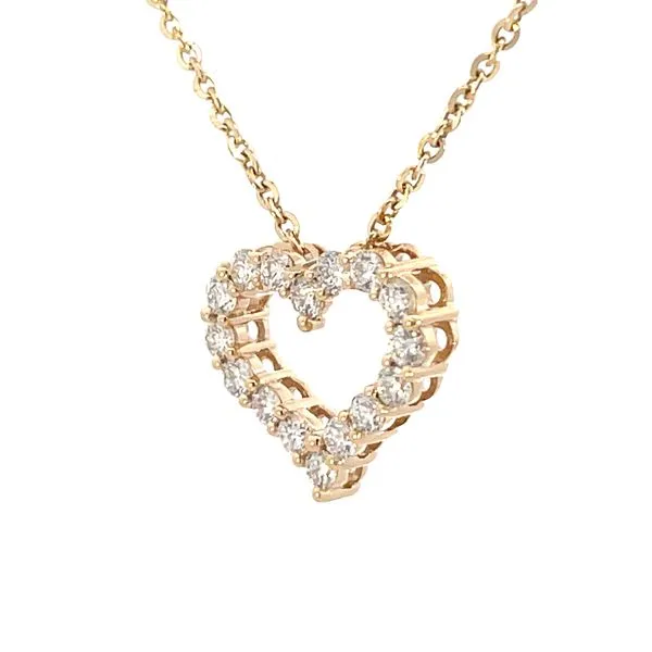 Lab Grown Diamond Heart Necklace Image 2 Bryan Jewelry Prattville, AL