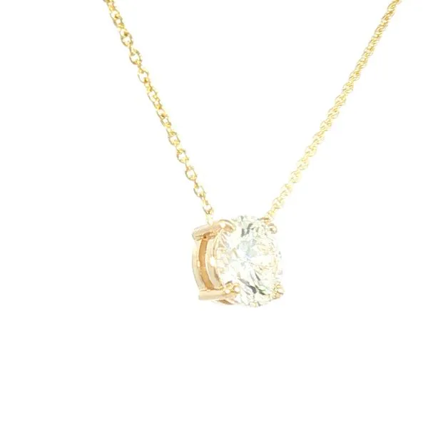 1.50ct Lab Grown Diamond Solitaire Necklace in 14ky Image 2 Bryan Jewelry Prattville, AL