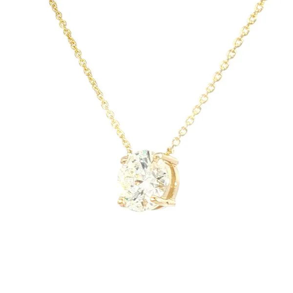 1.50ct Lab Grown Diamond Solitaire Necklace in 14ky Image 3 Bryan Jewelry Prattville, AL