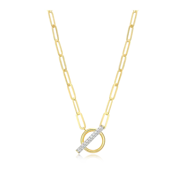 Bold Style with a Touch of Sparkle Paperclip Necklace Bryan Jewelry Prattville, AL