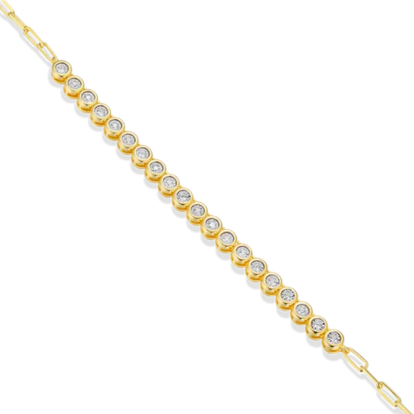 Delicate Design, Dazzling Detail Minni Paperclip Necklace with Lab-grown Diamonds Image 2 Bryan Jewelry Prattville, AL