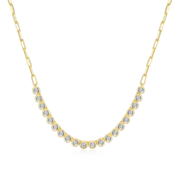 Delicate Design, Dazzling Detail Minni Paperclip Necklace with Lab-grown Diamonds Bryan Jewelry Prattville, AL
