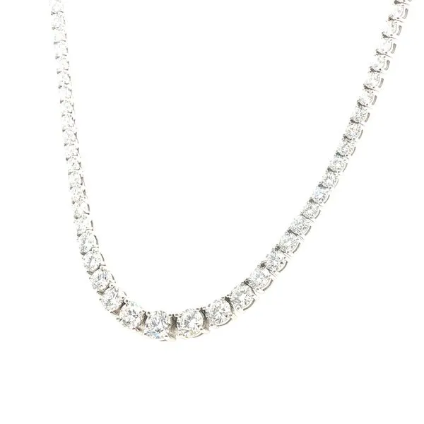 Show-Stopping Sparkle: 12ctw Lab-Grown Diamond Tennis Necklace Image 2 Bryan Jewelry Prattville, AL
