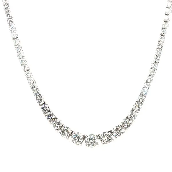 Show-Stopping Sparkle: 12ctw Lab-Grown Diamond Tennis Necklace Bryan Jewelry Prattville, AL