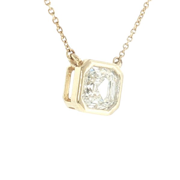 Modern Brilliance: Asscher Cut Diamond Station Necklace Image 2 Bryan Jewelry Prattville, AL