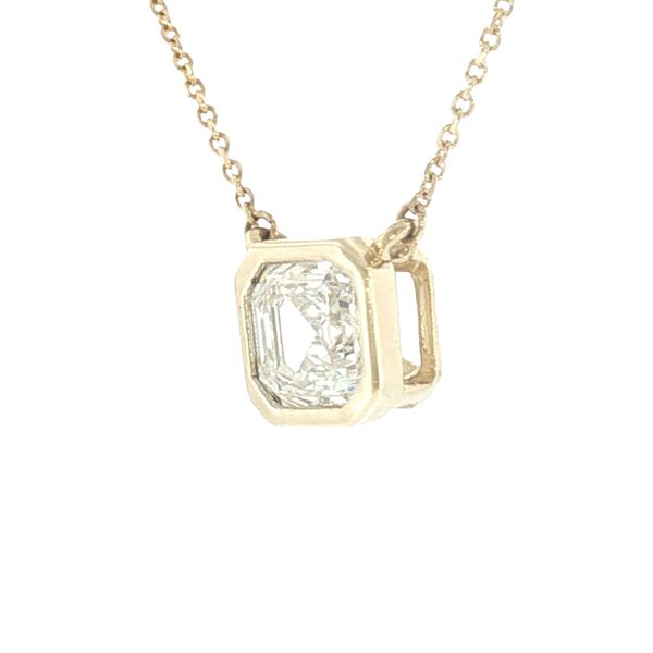 Modern Brilliance: Asscher Cut Diamond Station Necklace Image 3 Bryan Jewelry Prattville, AL