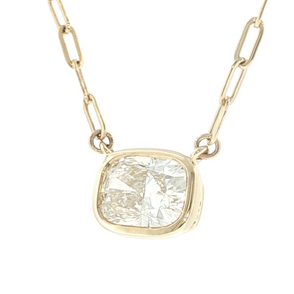 Modern Brilliance: East-West Cushion Diamond Necklace Image 2 Bryan Jewelry Prattville, AL