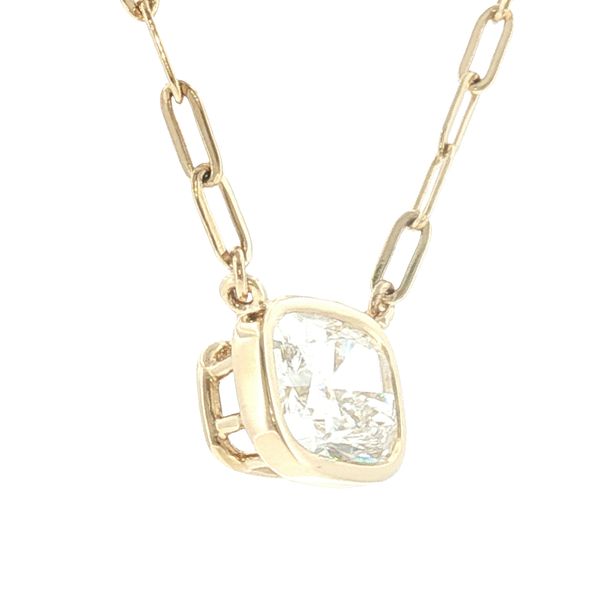 Modern Brilliance: East-West Cushion Diamond Necklace Image 3 Bryan Jewelry Prattville, AL