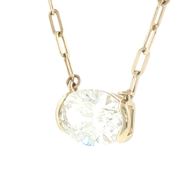 Bold Elegance: East-West Oval Diamond Necklace Bryan Jewelry Prattville, AL
