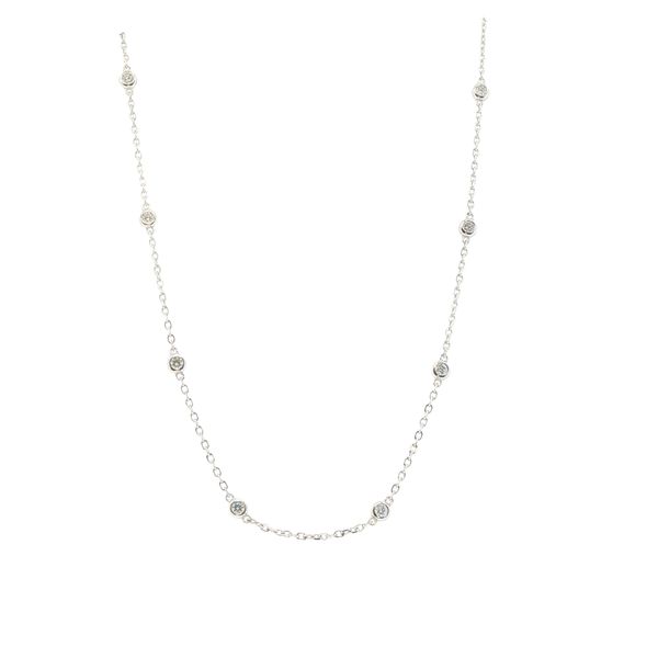 1/2ctw Lab Grown Diamond Station Necklace in Sterling Silver Bryan Jewelry Prattville, AL