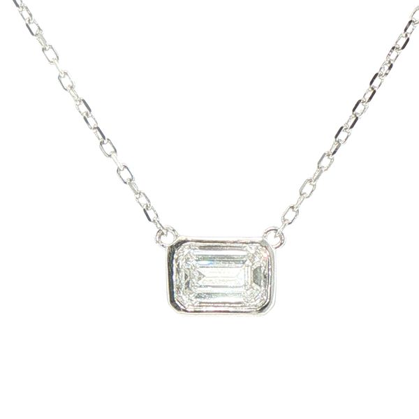 1 Carat Bezel Set Solitaire Necklace in Sterling Silver Bryan Jewelry Prattville, AL