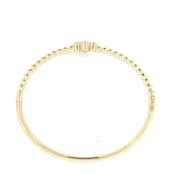 14ky Bangle with .48ctw of lab grown diamonds-14.4 grams figure eight safety Image 2 Bryan Jewelry Prattville, AL