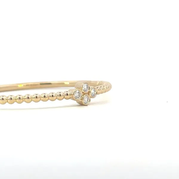 14ky Bangle with .48ctw of lab grown diamonds-14.4 grams figure eight safety Image 4 Bryan Jewelry Prattville, AL