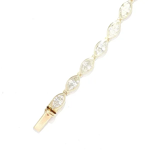 Lab Grown Marquise Diamond Tennis Bracelet Image 3 Bryan Jewelry Prattville, AL