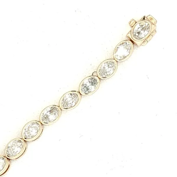 Lab Grown Oval Diamond Tennis Bracelet Image 2 Bryan Jewelry Prattville, AL