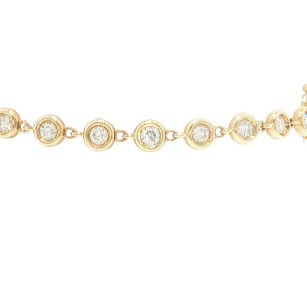 Modern Radiance: Bezel-Set Lab-Grown Diamond Tennis Bracelet Bryan Jewelry Prattville, AL