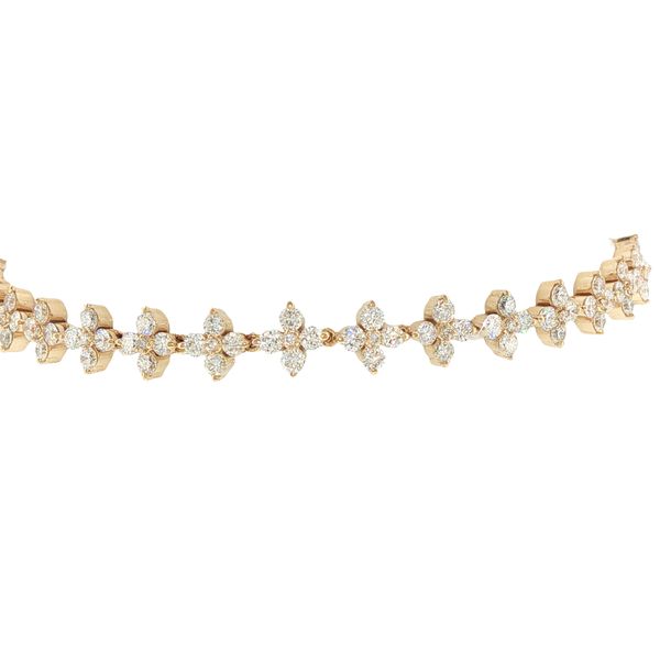 3ctw Lab Grown Diamond Petal Bracelet in 14K Yellow Gold Image 2 Bryan Jewelry Prattville, AL