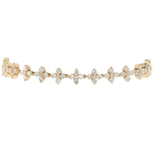 3ctw Lab Grown Diamond Petal Bracelet in 14K Yellow Gold Bryan Jewelry Prattville, AL