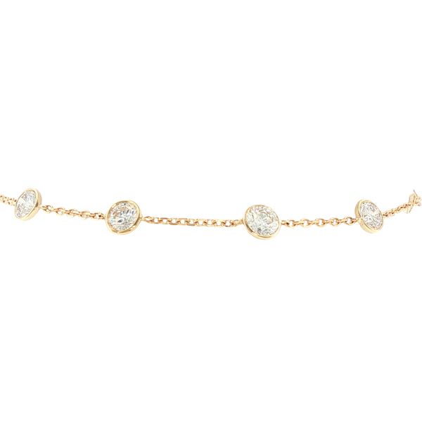 2ctw Lab Grown Diamond Station Bracelet in 14K Yellow Gold Image 3 Bryan Jewelry Prattville, AL