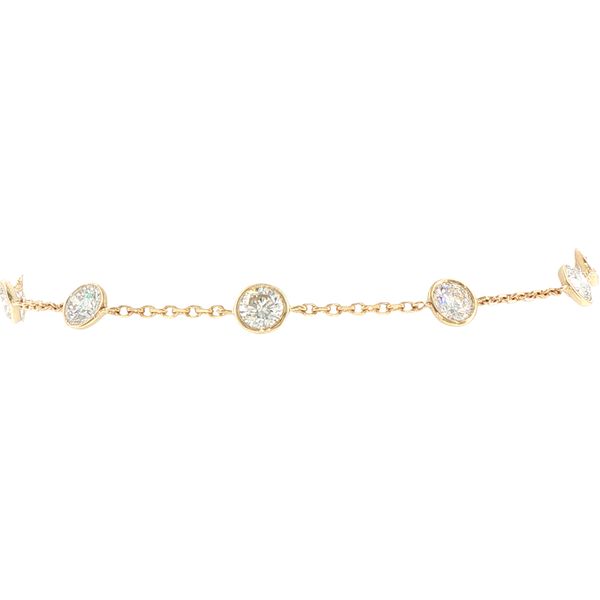2ctw Lab Grown Diamond Station Bracelet in 14K Yellow Gold Bryan Jewelry Prattville, AL
