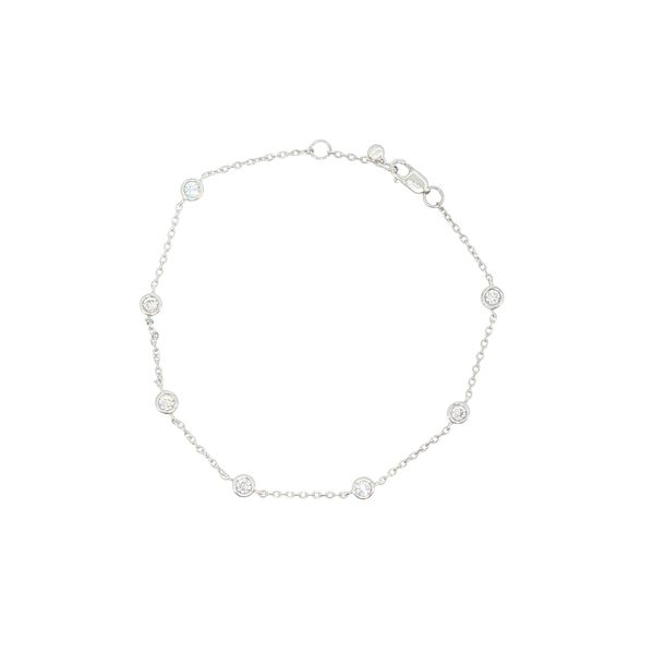1/2ctw Lab Grown Diamond Station Bracelet in Sterling Silver Bryan Jewelry Prattville, AL