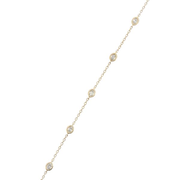 1/2ctw Lab Grown Diamond Station Bracelet in Yellow Plated Sterling Silver Bryan Jewelry Prattville, AL