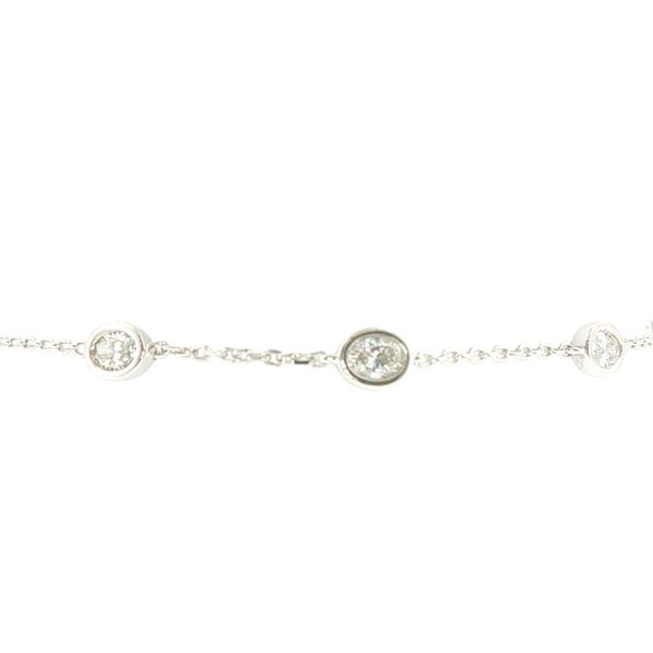1ctw Lab Grown Oval Diamond Station Bracelet in Sterling Silver Image 2 Bryan Jewelry Prattville, AL