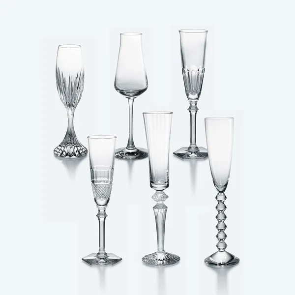 Baccarat Bubble Box Flutes Set Carats Mcallen, TX