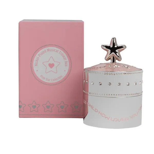 Wal Baby Pink Star Trinket Music Box Image 3 Carats Mcallen, TX