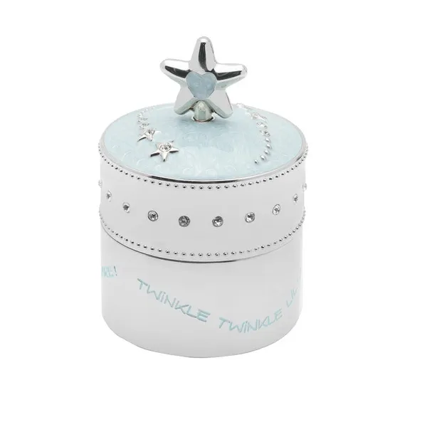 Wal Baby Blue Star Trinket Music Box Carats Mcallen, TX