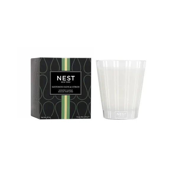 Santorini Olive & Citron Classic Candle Carats Mcallen, TX