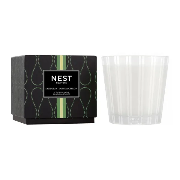 Santorini Olive & Citron 3 Wick Candle Carats Mcallen, TX