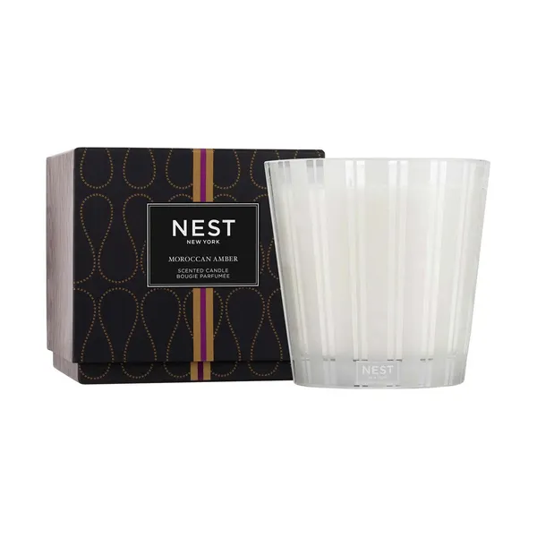 Nest Moroccan Amber Luxury 4 Wick Candle Image 2 Carats Mcallen, TX
