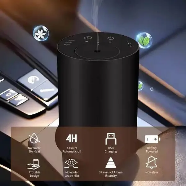 Luxury Portable Home, Office and Car Diffuser | Black Image 3 Carats Mcallen, TX