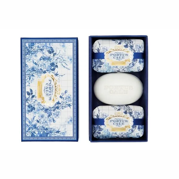 Portus Cales Gold&Blue 3x150g Soap set Carats Mcallen, TX