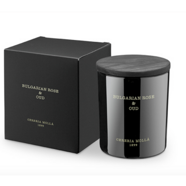 Bulgarian Rose & Oud Black 21 oz/600gm 3 wick XL Candle Carats Mcallen, TX