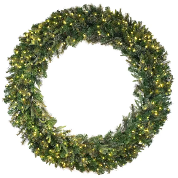 Led Lit Pine Wreath Carats Mcallen, TX