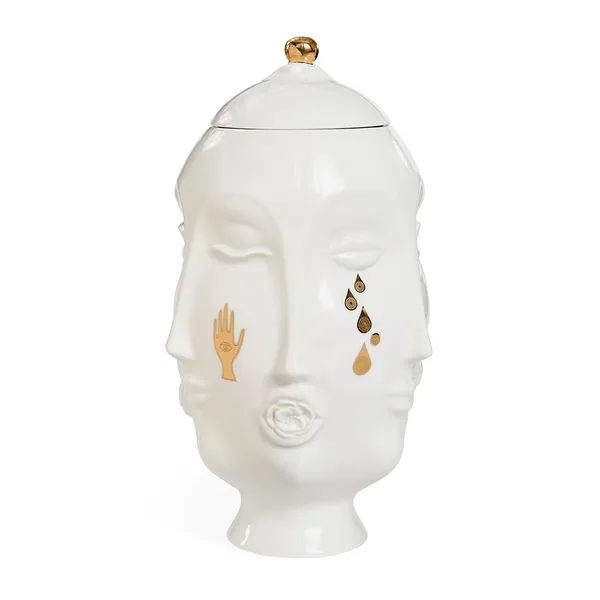 JONATHAN ADLER GILDED  MUSE FRIDA VASE Image 2 Carats Mcallen, TX