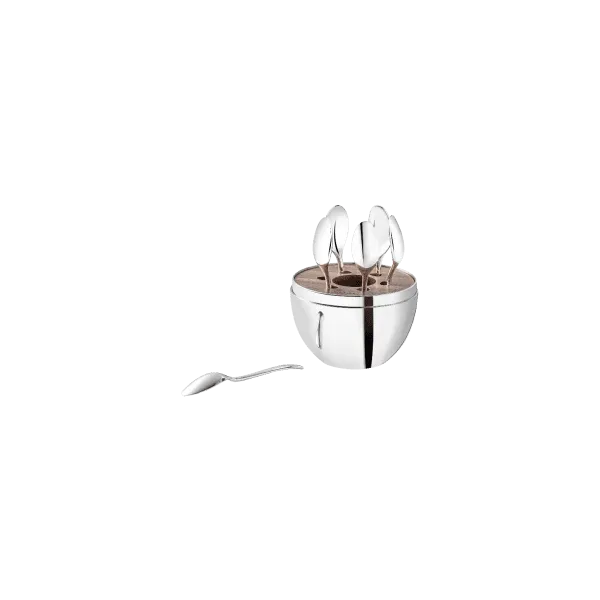 CHRISTOFLE MOOD COFFEE Silver-Plated 6-Piece Espresso Spoon Set Image 3 Carats Mcallen, TX