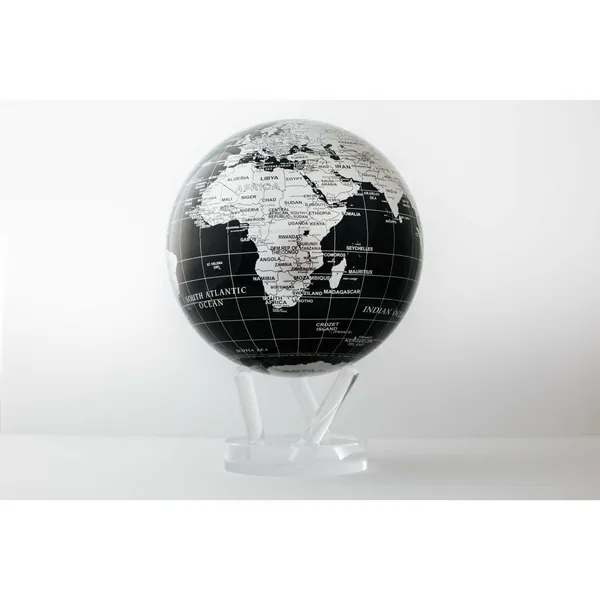 Black And Silver Mova Globe 8.5