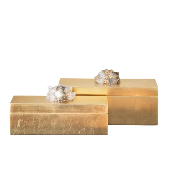 Astoria Quartz Rectangular Box Set Of 2 Carats Mcallen, TX
