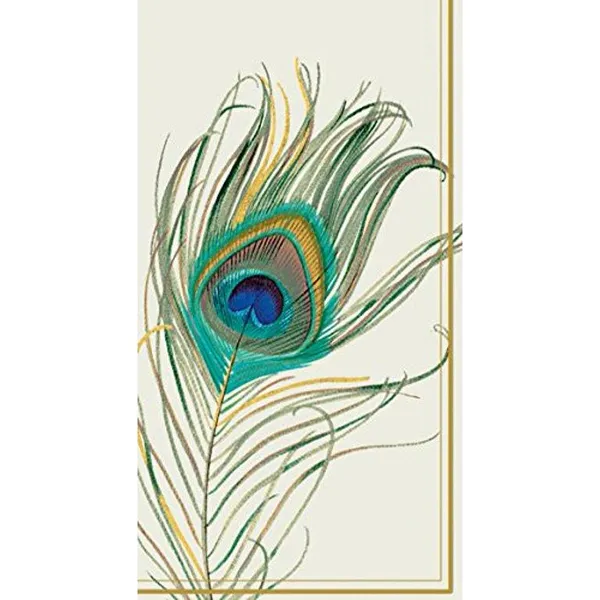Peacock Feather Guest Towel Carats Mcallen, TX