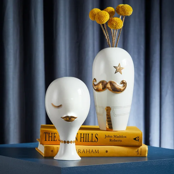 Jonathan Adler GILDED MUSE SALVADOR VASE Image 2 Carats Mcallen, TX