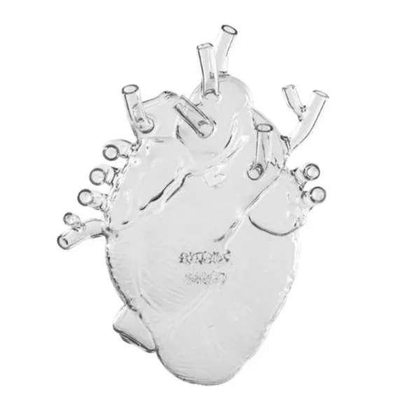 Love in Bloom Glass Heart Vase Carats Mcallen, TX
